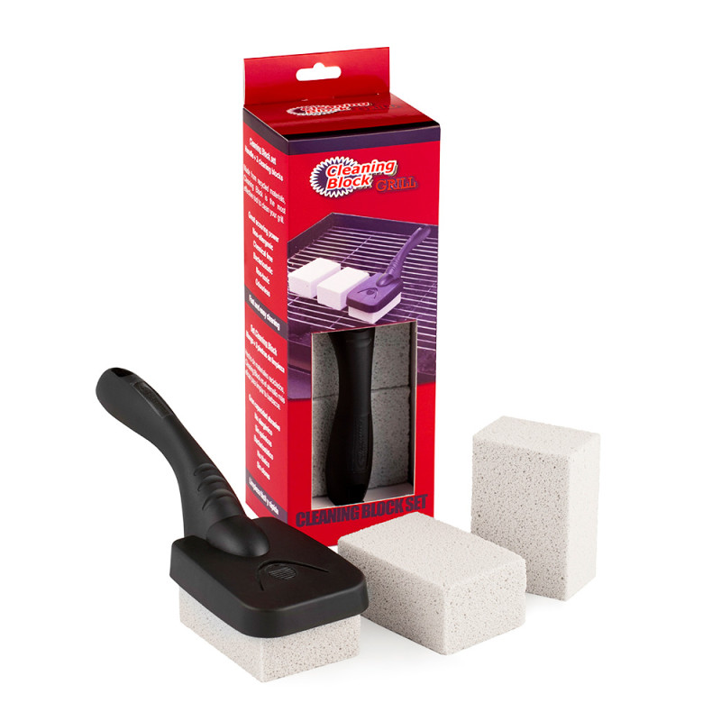 Set 3 cleaning block barbacoas con mango y solapa individual