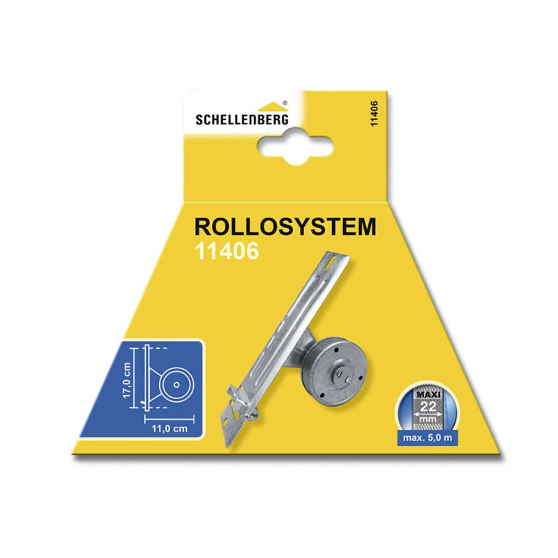 Recogedor empotrable para persiana 50x244x140mm (distancia taladro 170mm) schellenberg