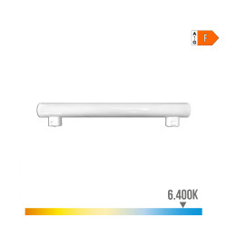 Linestra led 2 casquillos s14s 7w 500lm 6400k luz fria ø3x30cm edm