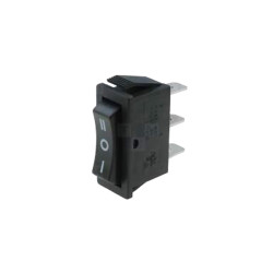 Interruptor on-off-on estrecho 15a 250v negro