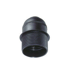 Portalamparas semiroscado e27 negro solera 6829ctn