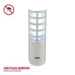 Exterminador de insectos electrico 9w con placa adhesiva 220-240v edm