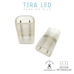 Conector (empalme) recto para dos tiras de led edm