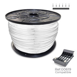 Carrete cable manguera acrilica 1kv blanca 3x1,5mm 200m (bobina grande ø400x200mm)