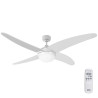 Ventilador de techo modelo caspio. color blanco. potencia: 60w aspas: ø132cm con mando a distancia edm