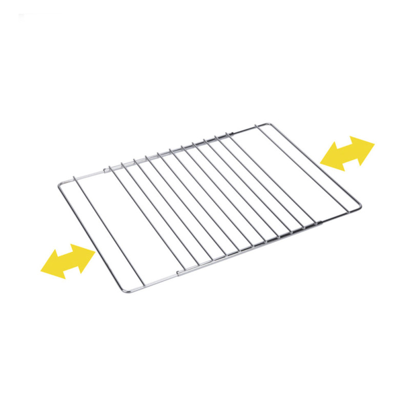 Rejilla para horno cromada extensible 38.5cm hasta 55x31.5cm