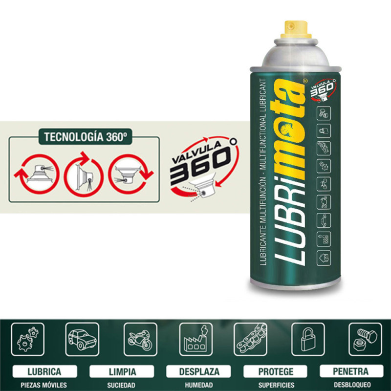 Lubricante multifuncion lubrimota 216ml 155g lb216 mota