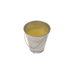 Vela citronela antimosquitos con recipiente metalico 30g ø6,5cm