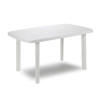 Mesa ovalada para exterior. color: blanco 72x137x85cm ipae progarden