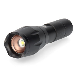 Linterna de aluminio con zoom. 1 led cree xml-t6 3xaaa (pilas incluidas) edm