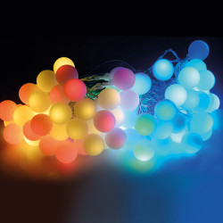 Guirnalda 80 leds multicolor colores vivos ip44 19m