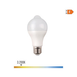 Bombilla standard led con "sensor crepuscular" e27 12w 1055lm 3200k luz calida ø6x11cm edm