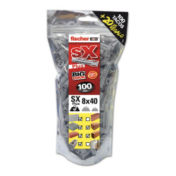 Big pack tacos fischer sx plus ø8x40mm 100 unid. + 20 unid. gratis 568726