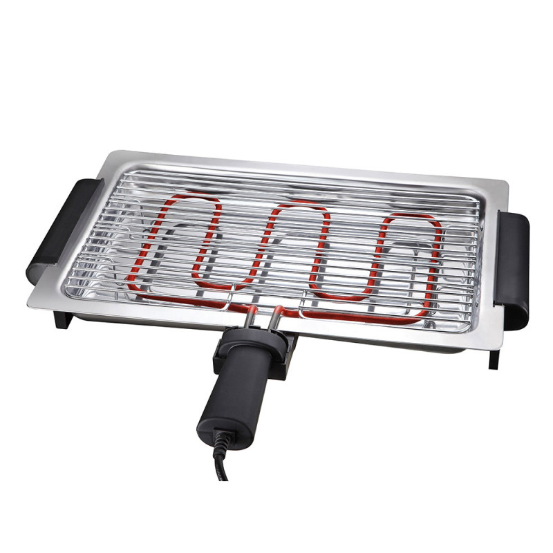 Barbacoa electrica 1600w 48x30x9cm edm