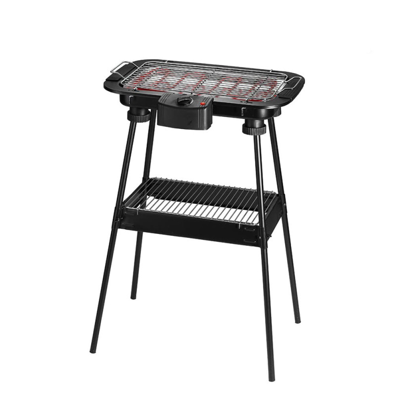 Barbacoa electrica de pie 2000w 47,5x30x70,5cm edm