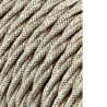 Cable textil trenzado 2x0,75mm lino 5m