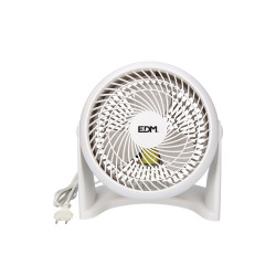 Ventilador 2 en 1 (suelo y pared) color blanco. potencia: 50w aspas: ø18cm 26,5x15,5x27,7cm edm