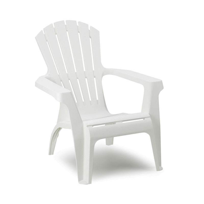 Sillon relax apilable color: blanco 75x86x86cm modelo: dolomiti progarden