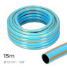 Manguera de jardin anti-torsion profesional ø interior 15mm ø exterior 20mm (5/8") - rollo 15m edm