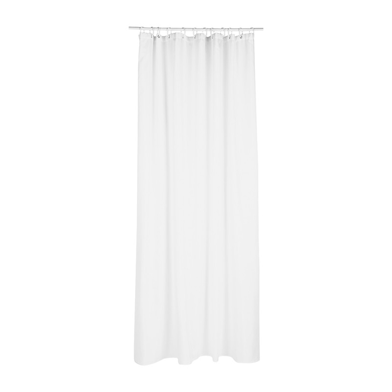 Cortina para baño polyester blanca 180x200cm