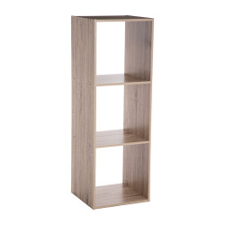 Estanteria madera para 3 cajas organizadoras 100,5x34,4x32cm astigarraga