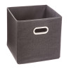 Caja organizadora color gris oscuro para estanteria 31x31cm