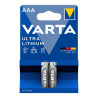 Pila varta ultra lithium aaa - lr03 (blister 2 unid.) ø10,5x44,5mmi