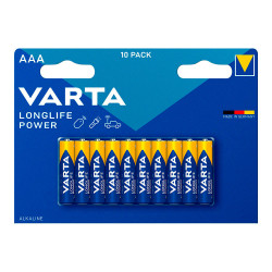 Pila varta longlife power aaa - lr03 (blister 10 unid.) ø10,5x44,5mm