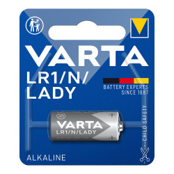 Pila varta alkalina lr1 lady 1,5v (blister 1 unid.) ø12x30,2mm