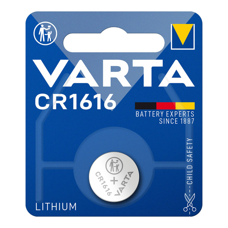 Pila varta lithium cr1616 3v (blister 1 unid.) ø16x1,6mm