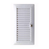 Rejilla empotrar regulable 13.3x26cm + marco abs blanco (g)