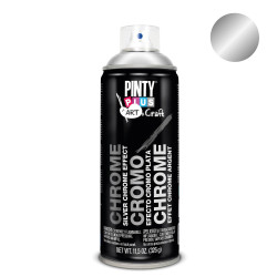 Pintura en spray pintyplus art & craft 520cc efecto cromo plata c150