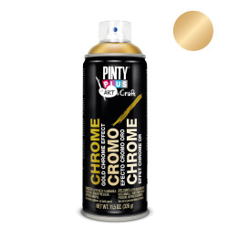 Pintura en spray pintyplus art & craft 52cc efecto cromo oro c151