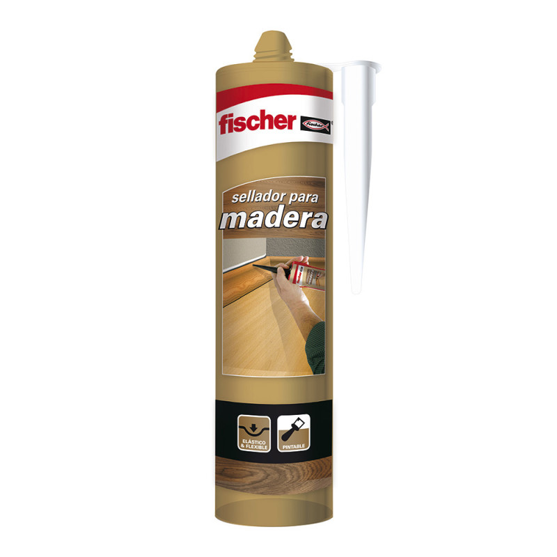 Sellador madera roble fischer 310ml 98696