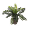 Palmera sago (cyca revoluta) pvc con maceta gris 33x11.5cm