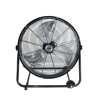 Ventilador industrial de suelo, con ruedas. color negro. potencia: 180w aspas: ø60x70cm edm