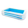 Piscina rectangular 2 aros 262x175x56cm 2 cámaras de aire. intex