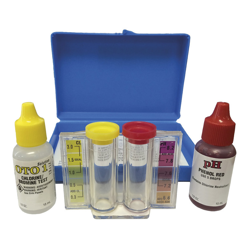 Kit test para piscinas cloro - ph- alcalinidad edm