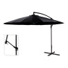 Parasol excéntrico altura maxima 3m ø300cm color: negro