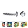 Caja 500 unid. tornillo chapa alomada philips din/ref 7981 4,2x16mm zincado celo