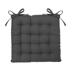 Cojin para silla estilo galleta color gris oscuro 38x38cm