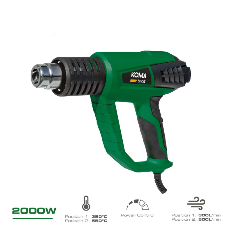 Decapador electrico 2000w 26,5x20,6cm koma tools