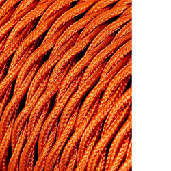 Cable textil trenzado 2x0,75mm c-12 oro seda 25m