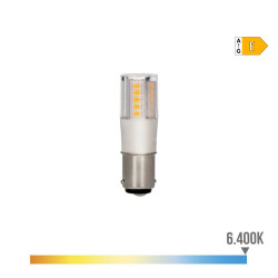 Bombilla bayoneta led b15d 6w 700lm 6400k luz fria ø1,7x5,7cm edm