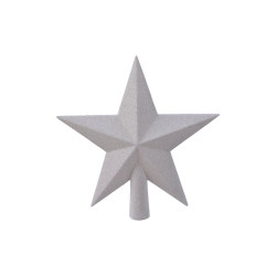 Estrella blanca para arbol de navidad 19x4,2x19cm