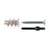 Pack 50 fijacion metalica + tornillo de paneles de yeso 52390-gk s fischer