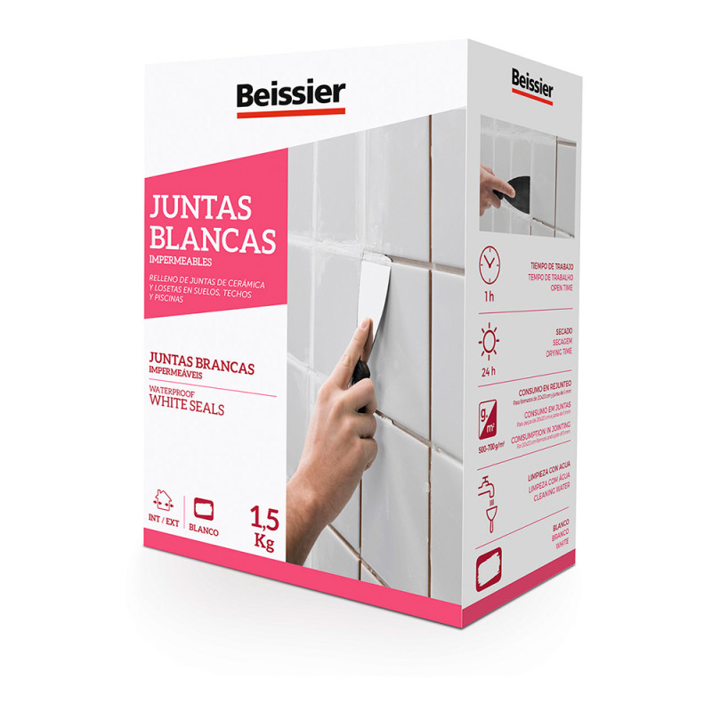 Beissier juntas blancas impermeables 1,5kg 70162-002