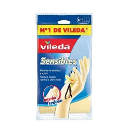 Guantes sensibles talla m 112168 vileda