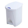 Cubo pedal de 7l blanco 26x20x29cm