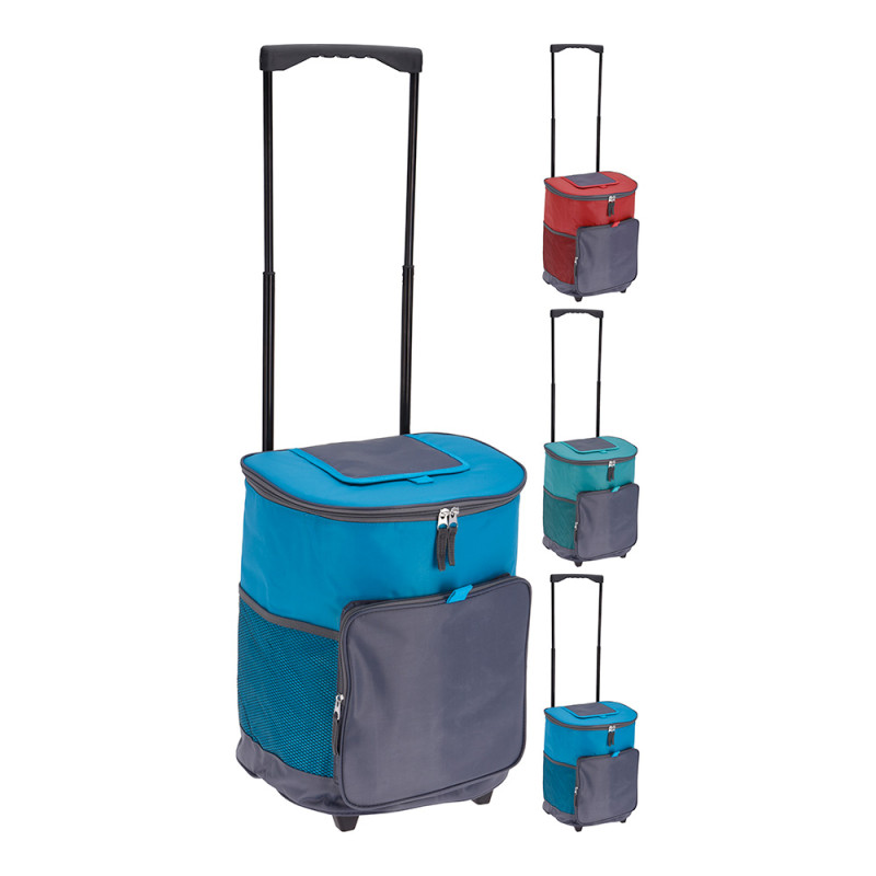 Nevera con ruedas tipo "trolley" 28 l. colores surtidos. cool